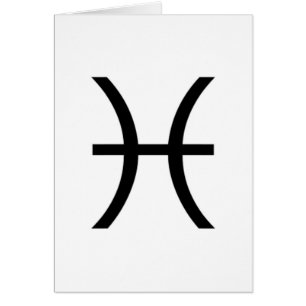 Pisces Hälsningskort
