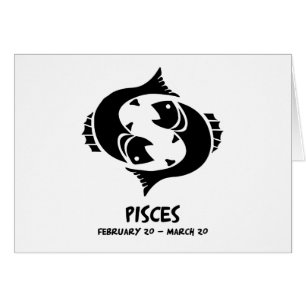 Pisces Hälsningskort