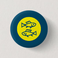 Pisces Horoscope Gult Blue Modern Minimalist