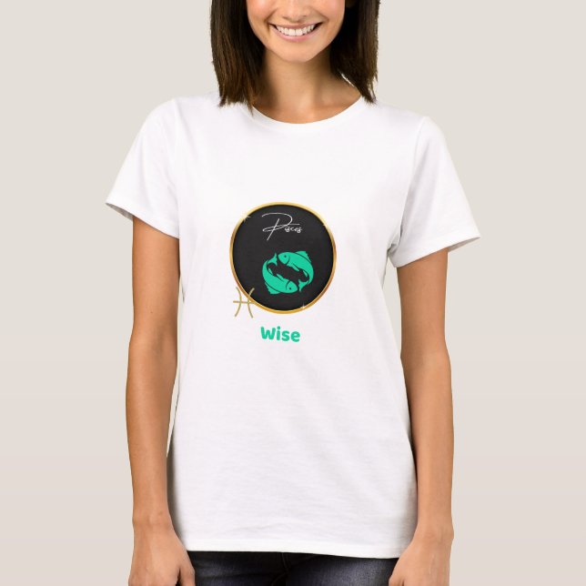 Pisces Horoscope T-Shirt (Framsida)