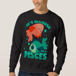 Pisces Horoscope Zodiac-tecken Lång Ärmad Tröja
