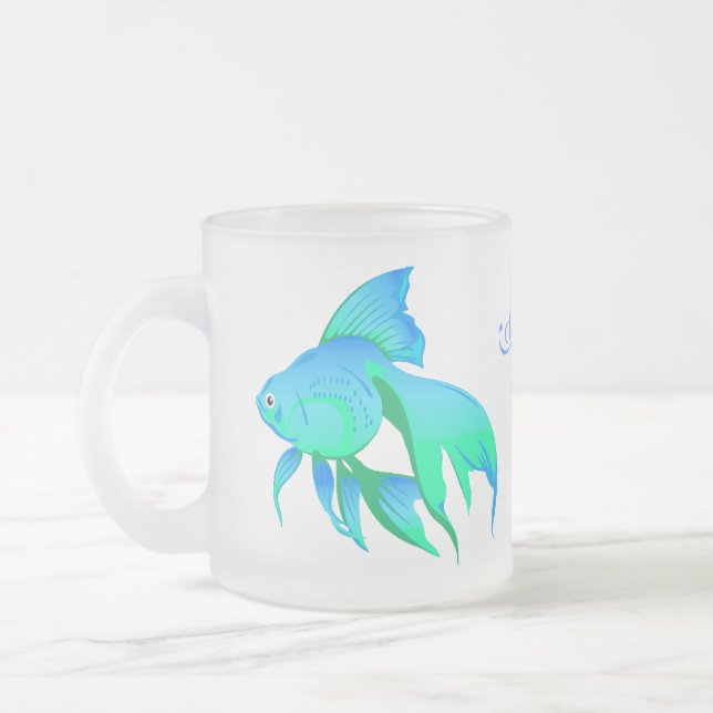 Pisces horoskopmugg frostad glasmugg (Vänster)