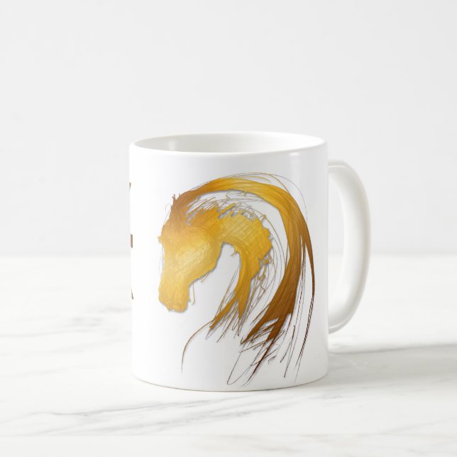 Pisces Horse Birthday Astrology Zodiac Mugg (Framsida höger)