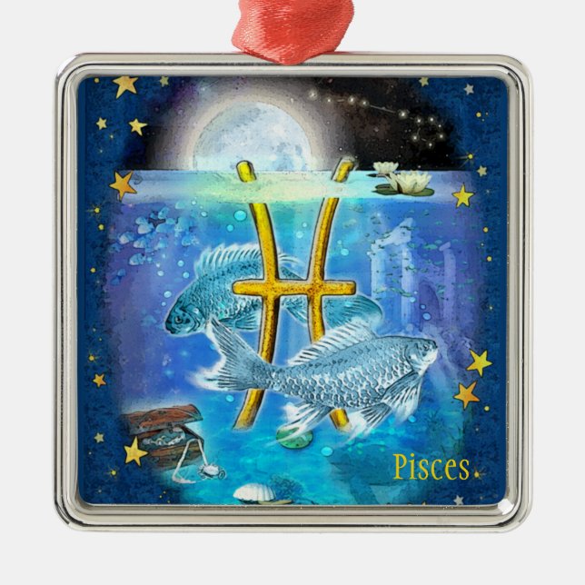 Pisces Julgransprydnad Metall (Framsidan)