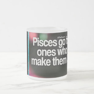 Pisces kaffe/Teamugg Frostad Glasmugg