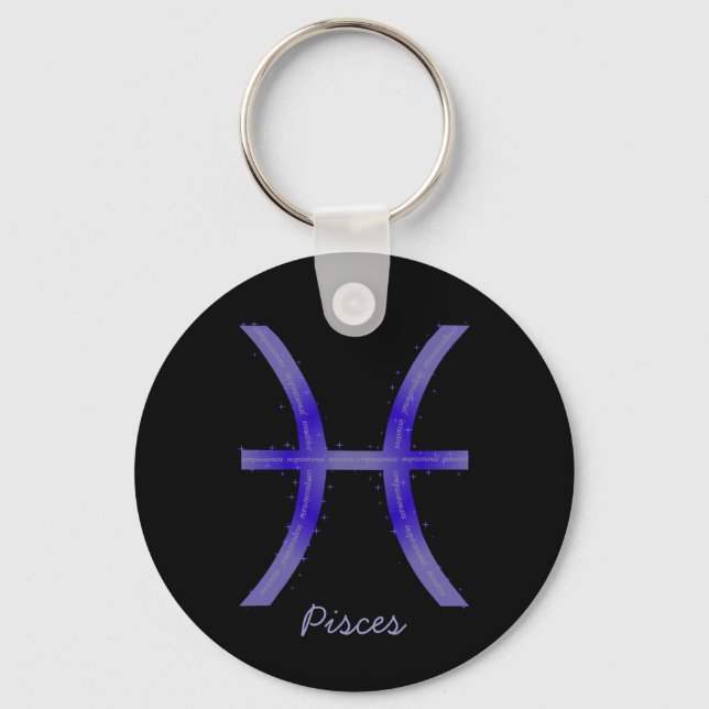Pisces Keychain Nyckelring (Framsida)