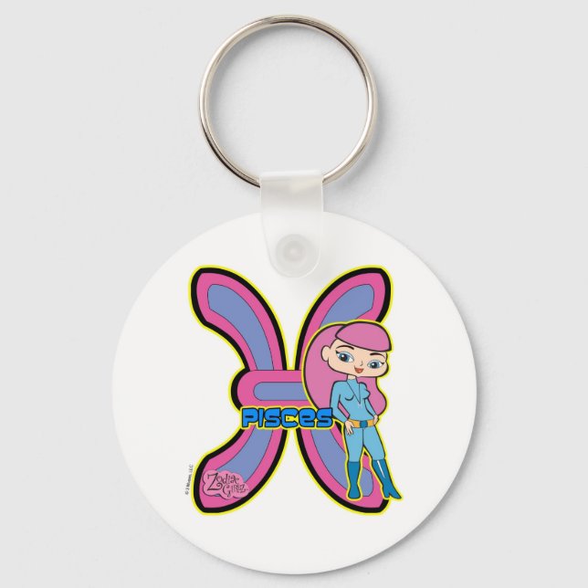 Pisces Keychain Nyckelring (Framsida)