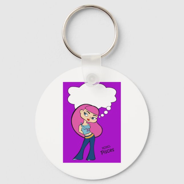 Pisces Keychain Nyckelring (Framsida)