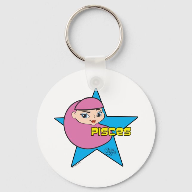 Pisces Keychain Nyckelring (Framsida)