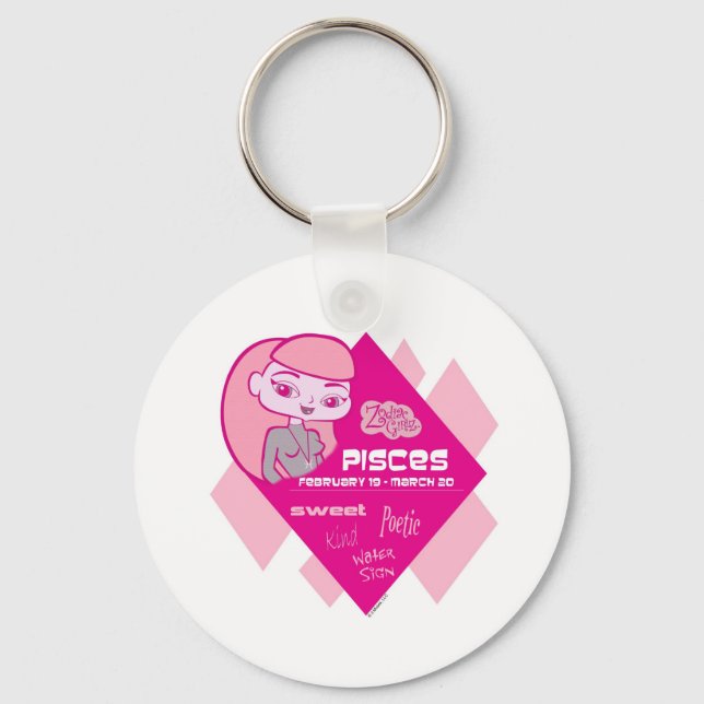 Pisces Keychain Nyckelring (Framsida)