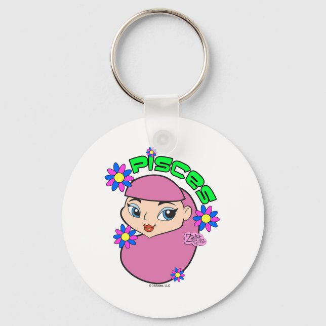 Pisces Keychain Nyckelring (Framsida)