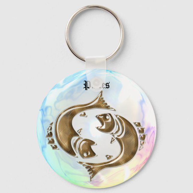 Pisces Keychain Nyckelring (Framsida)
