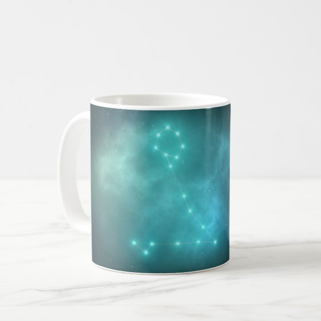 Pisces-konstellation Kaffemugg (Framsida vänster)