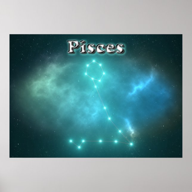 Pisces-konstellation Poster (Framsidan)