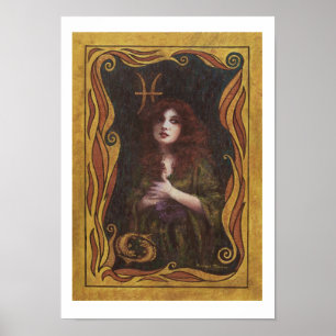 Pisces konsttryck poster