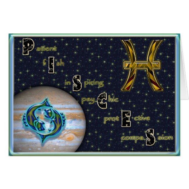 PISCES KORT (Framsidan Horizontal)