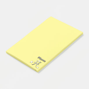 Pisces kromsymbol post-it block