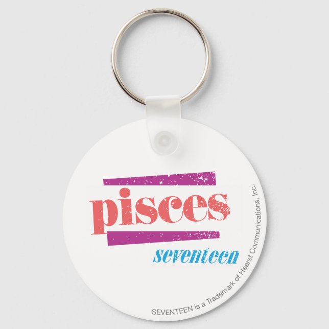 Pisces LtPink Nyckelring (Framsida)