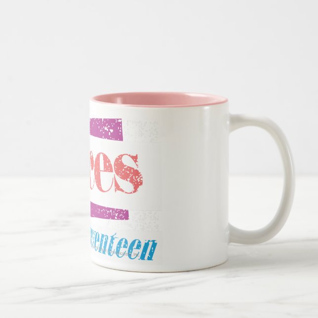 Pisces LtPink Två-Tonad Mugg (Höger)