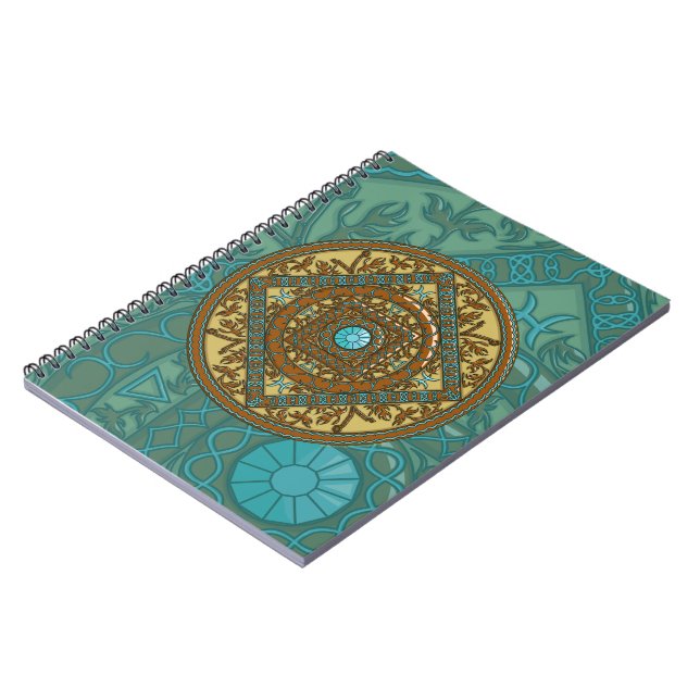Pisces Mandala bärbar dator Anteckningsbok (Vänstra Sidan)