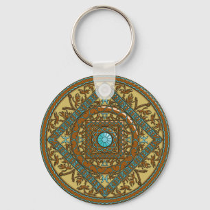 Pisces Mandala Keychain Nyckelring