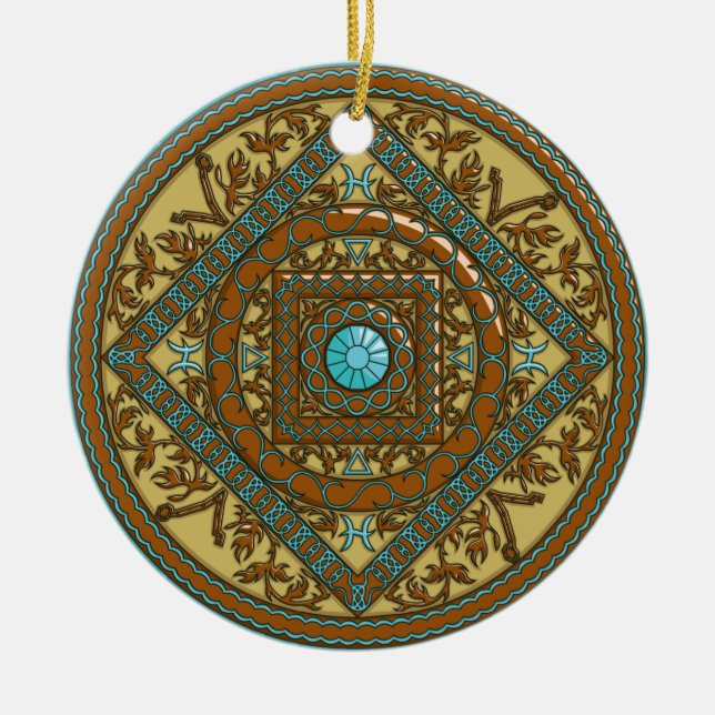 Pisces Mandala Ornament (Framsidan)
