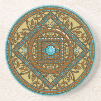 Pisces Mandala Underlägg Sandsten