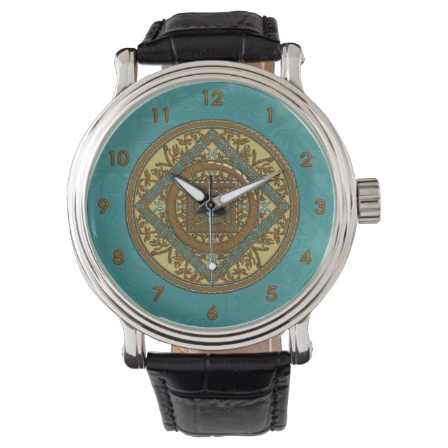 Pisces Mandala Watch Armbandsur (Framsida)