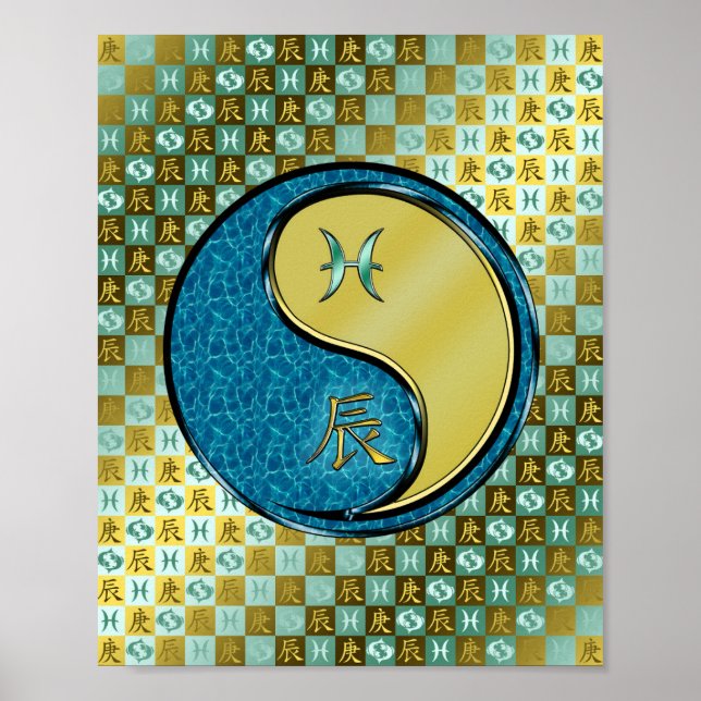 Pisces & Metall Dragon Poster (Framsidan)