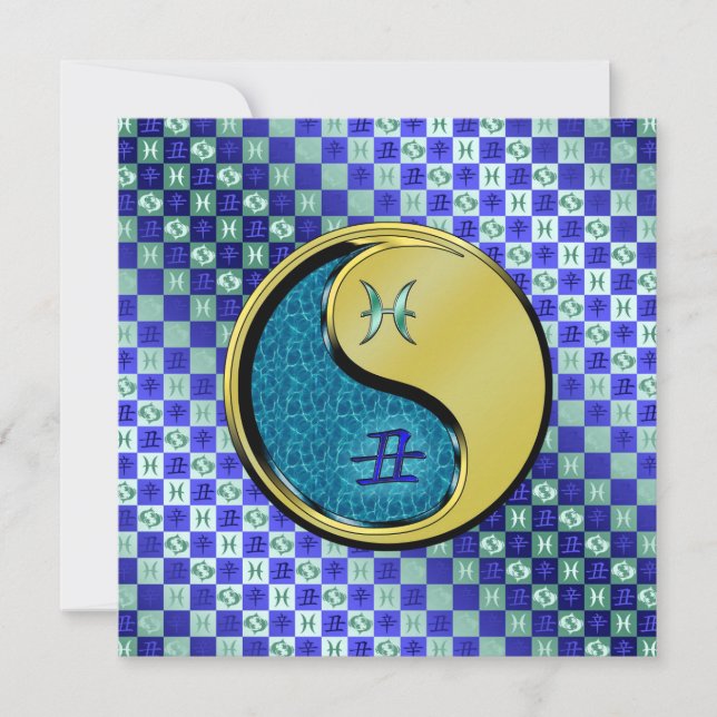 Pisces & Metall Ox Kort (Framsida)