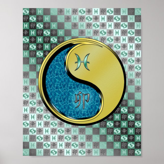 Pisces & Metall Rabbit Poster (Framsidan)
