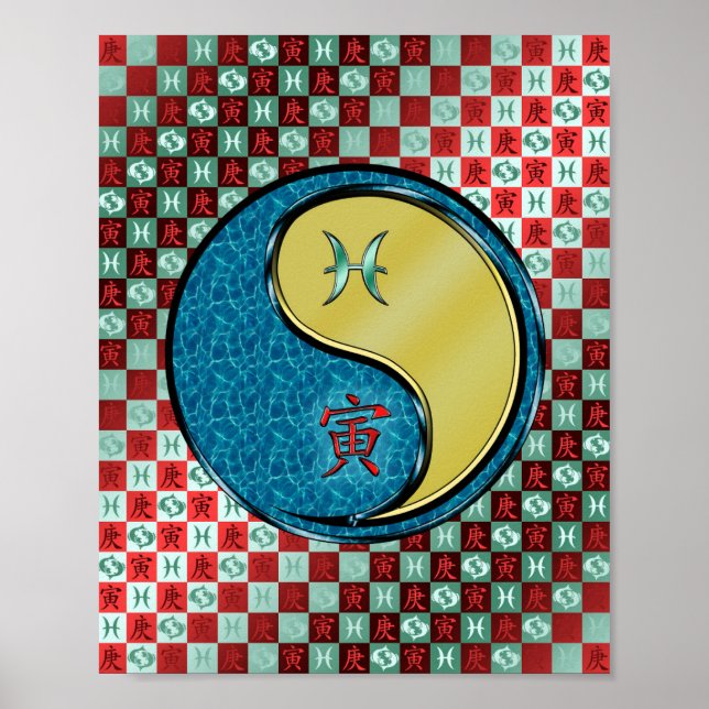 Pisces & Metall Tiger Poster (Framsidan)