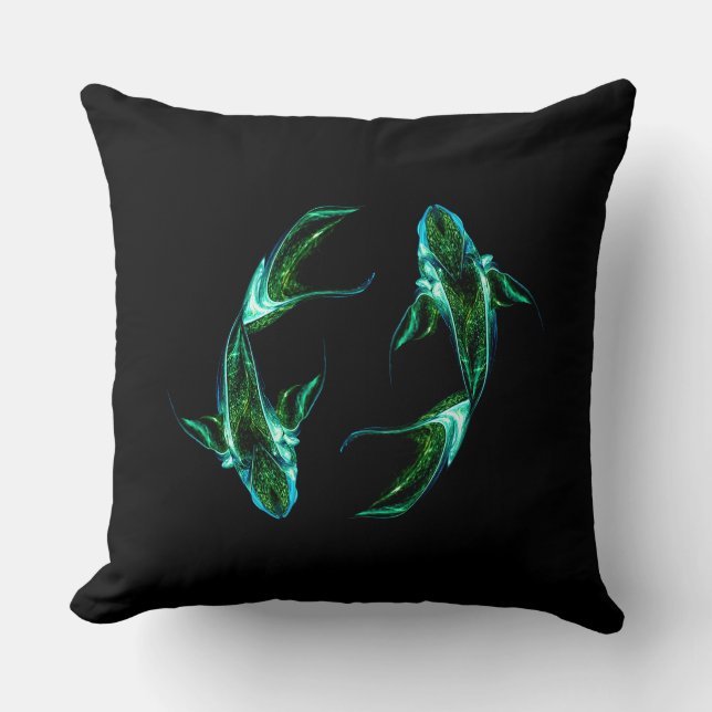 Pisces – Minimalist Zodiac Decorative Pillow Kudde (Framsida)