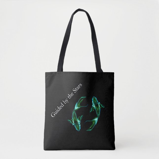 Pisces – Minimalist Zodiac Tote Bag Tygkasse (Framsida)