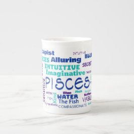 Pisces mugg benporslin mugg