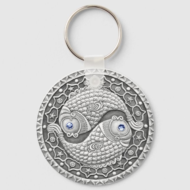 Pisces-Nyckelring Nyckelring (Framsida)