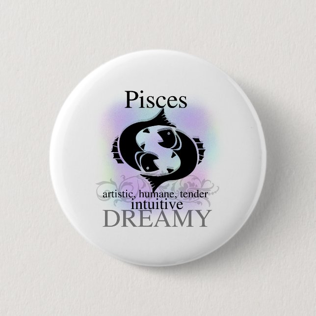 Pisces om dig knapp (Framsida)