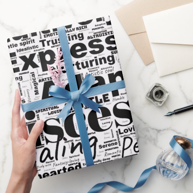 Pisces Ord Cloud Zodiac inspiration Presentpapper (Gifting)