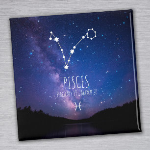 Pisces Personlig Zodiac Constellation Magnet