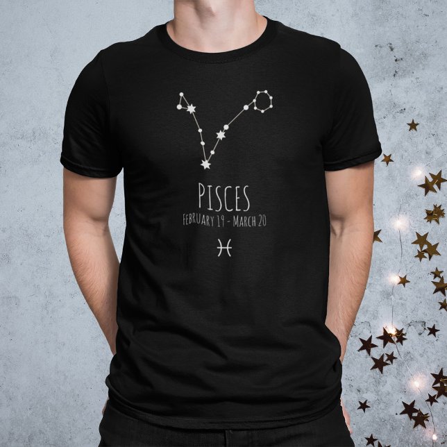 Pisces | Personlig Zodiac Constellation T-Shirt (Skapare uppladdad)