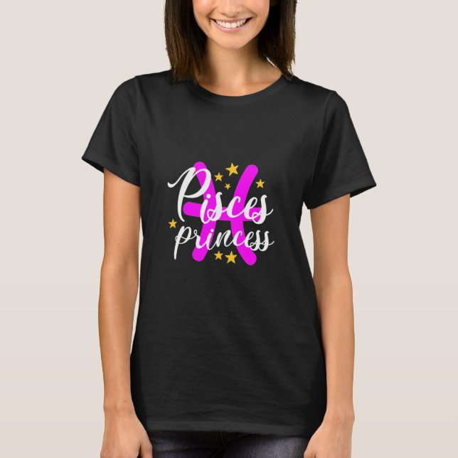 Pisces Princess T Shirt (Framsida)