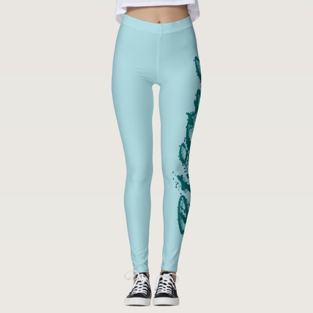 Pisces-reflektion Leggings (Framsida)