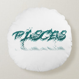 Pisces-reflektion Rund Kudde