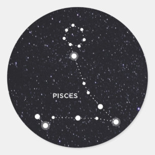 Pisces Runt Klistermärke