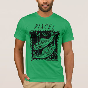 Pisces Season Zodiac Sign Horoscope Logotyp T Shirt