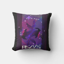 Pisces Sign Dekorativ kudde