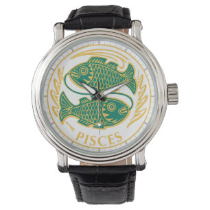 Pisces Sign of the Zodiac Armbandsur