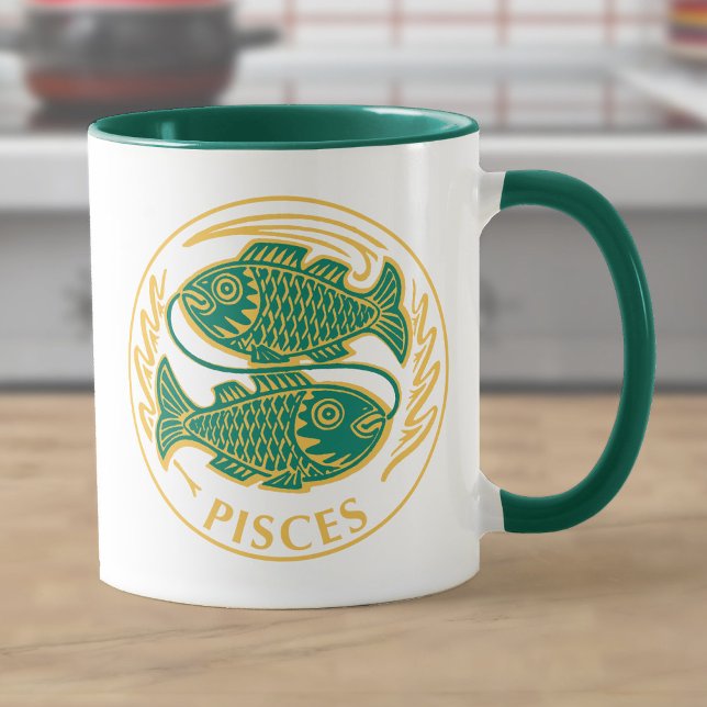 Pisces Sign of the Zodiac Mugg (Skapare uppladdad)