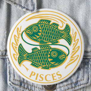 Pisces Sign of the Zodiac on a a Knapp