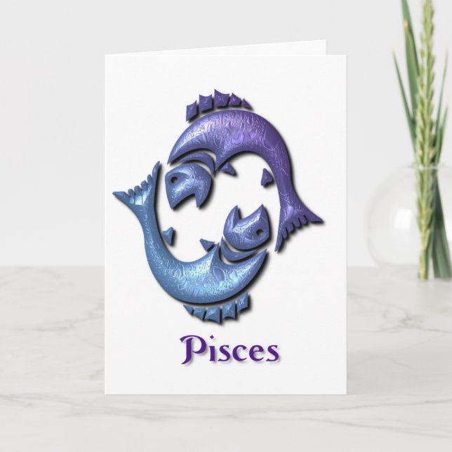 Pisces-signeringskort Kort (Framsida)